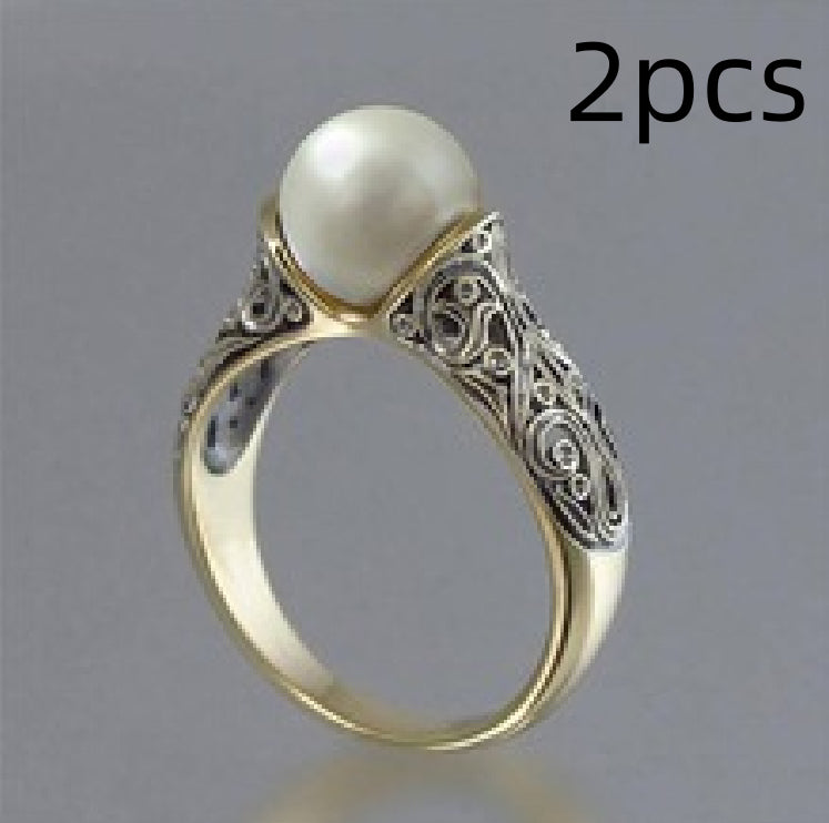 Buy Inlaid Imported Artificial ABS Pearl Ring online at DLC Market