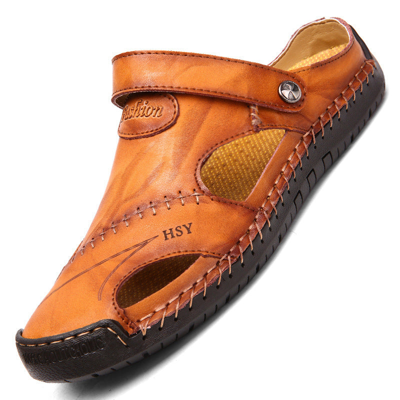 Buy Men's Closed Toe Sandals Summer Adjustable Slides Slippers Fashion Beach Shoes online at DLC Market