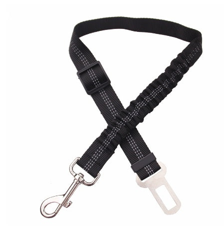 Buy Adjustable Dog Seat Belt Dog Car Seatbelt Harness Leads Elastic Reflective Safety Rope online at DLC Market