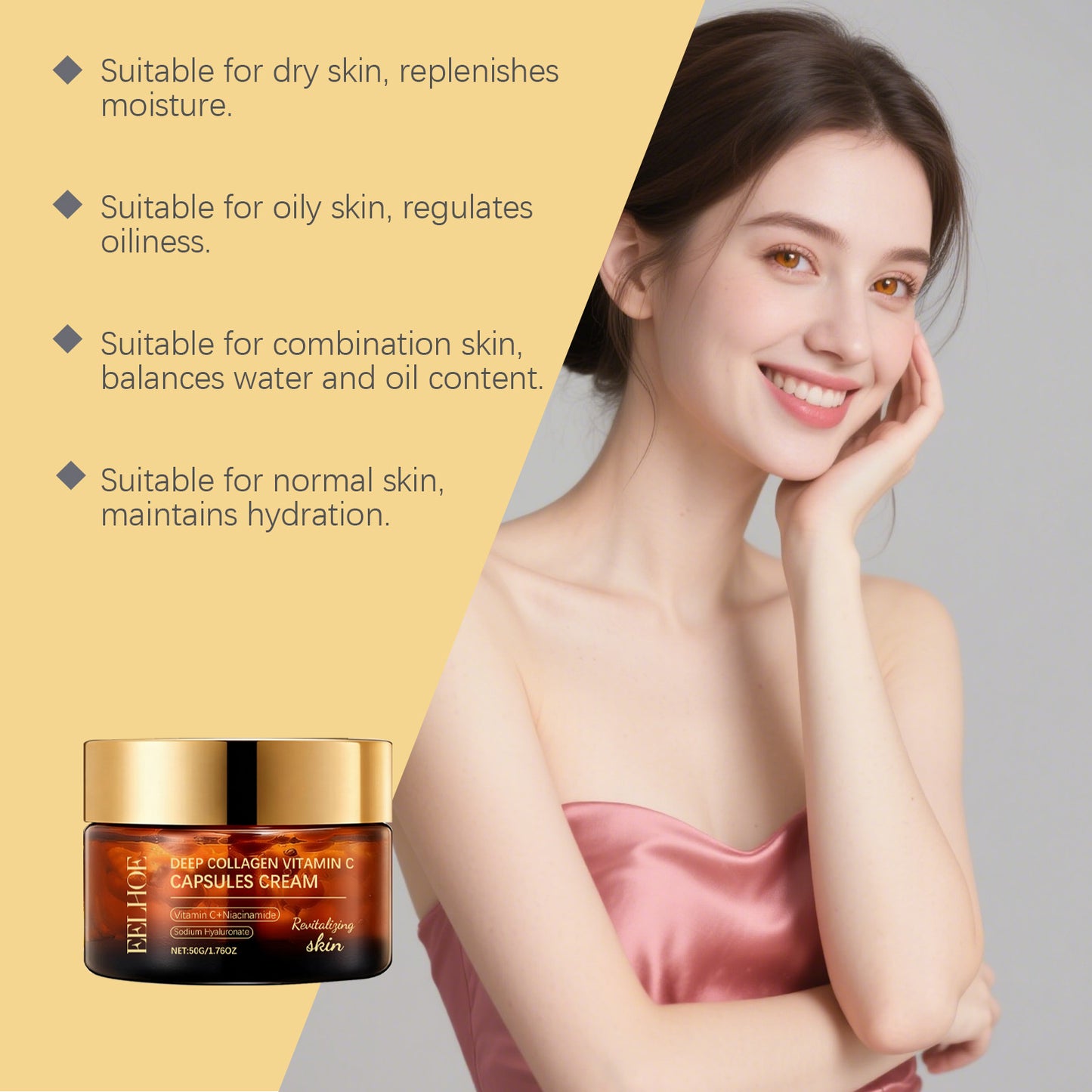 Buy Collagen Vitamin C Capsule Cream online at DLC Market