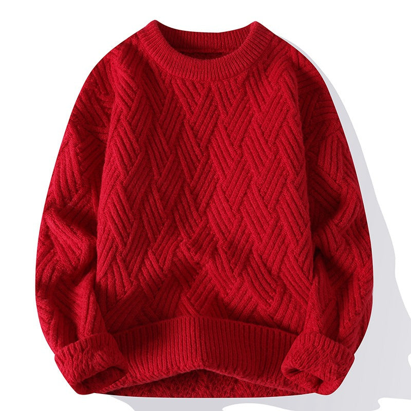 Autumn And Winter Clothing New Men's Thick Sweater by null