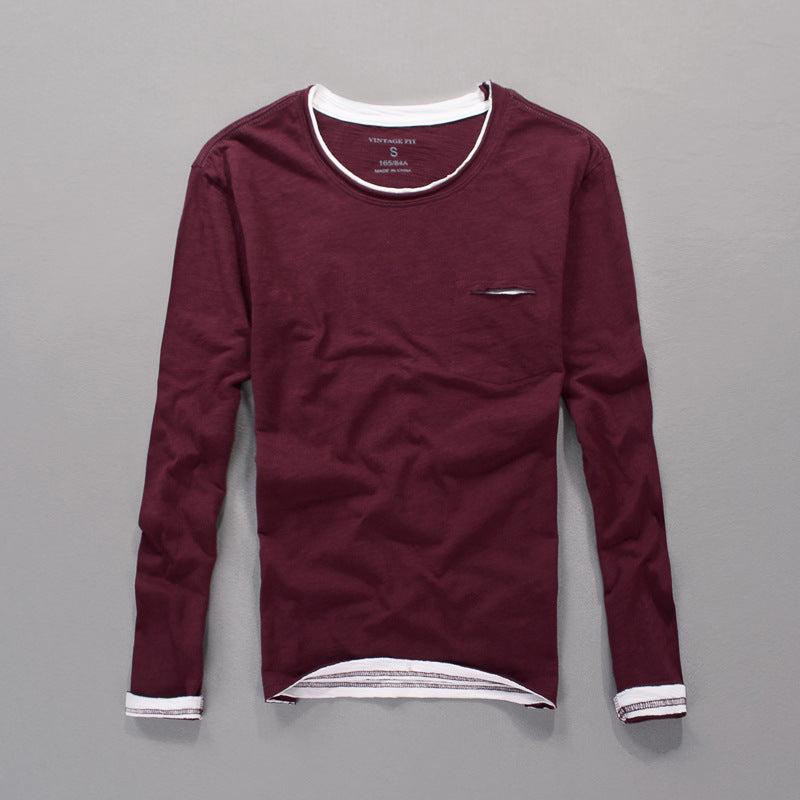 Japanese Style Men's Clothing Long Sleeve Cotton by null
