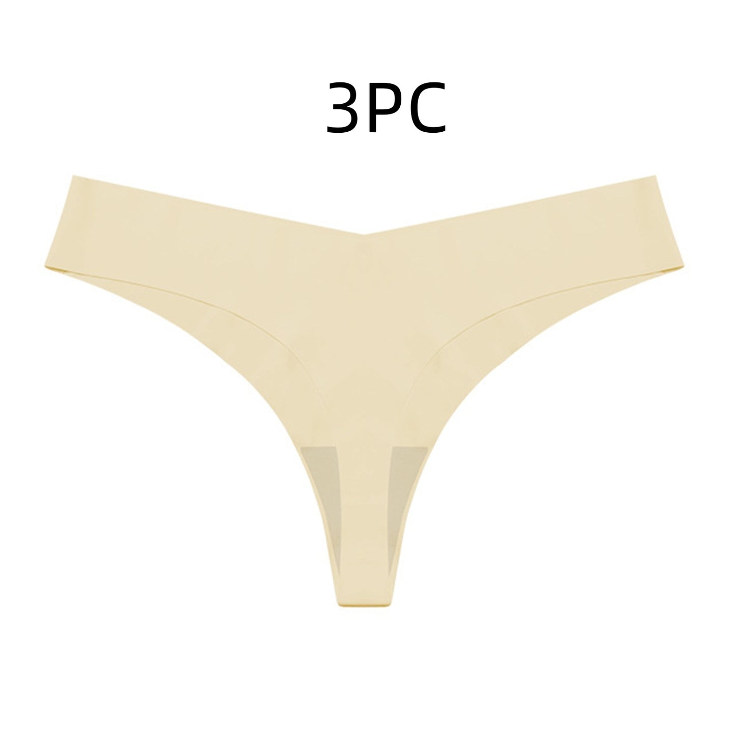 Buy Low Waist Ice Silk Nude Feel Seamless Purified Cotton Crotch T-back online at DLC Market
