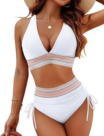 Fashion Women's High Waist Bikini Split Suit by null
