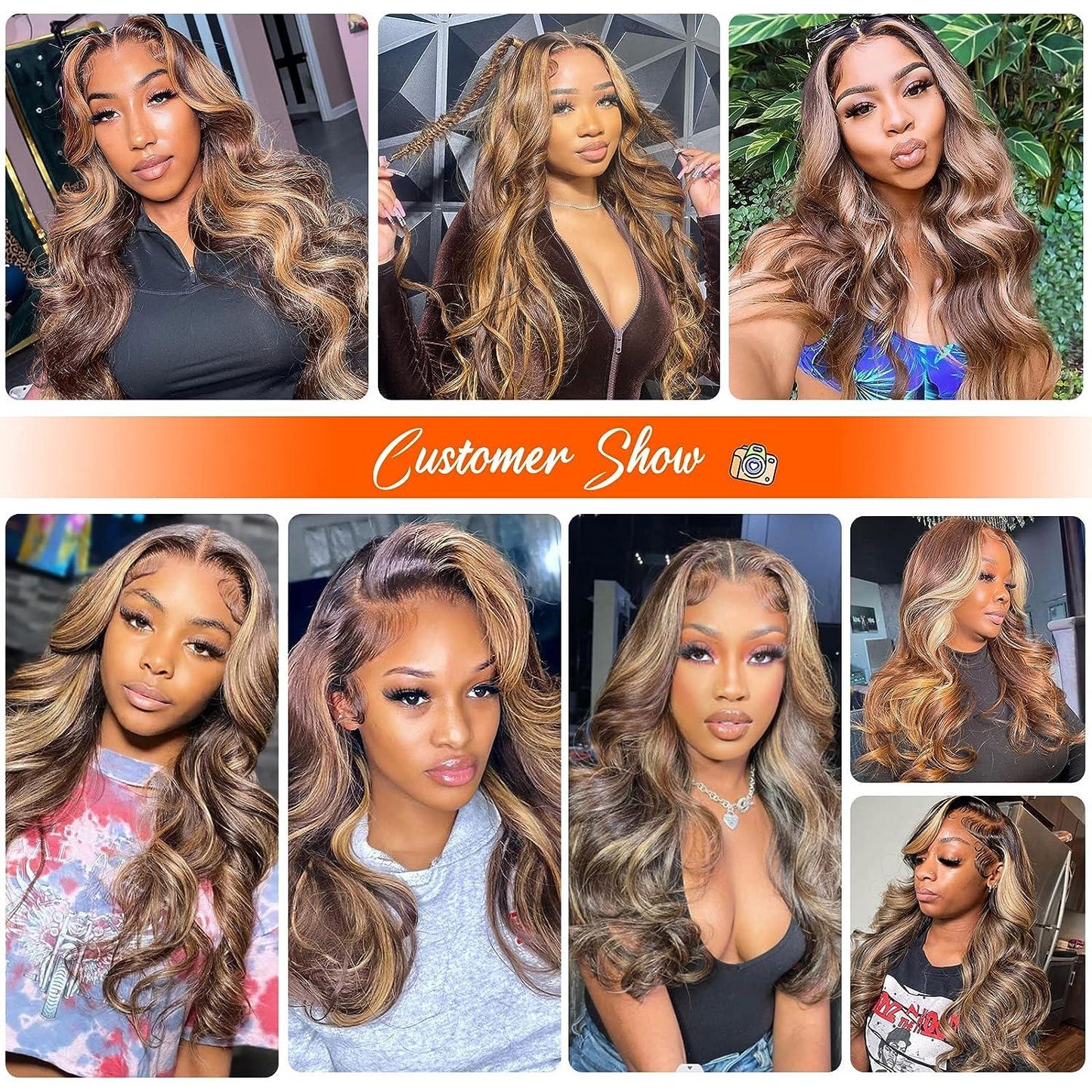 P4 27 13x4 Lace Front Wig Human Hair Body Wave Density by null