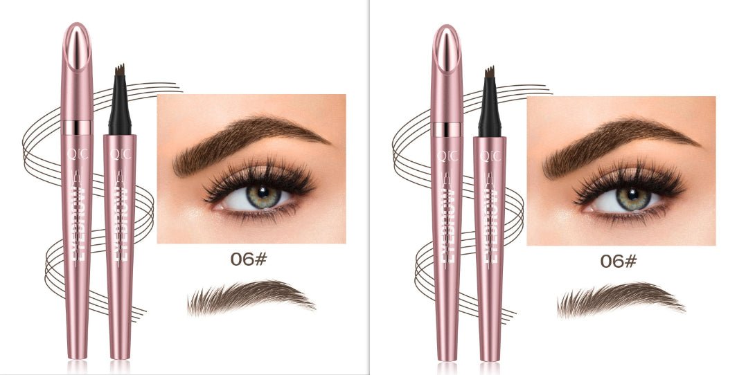 Waterproof 4-Fork Tip Liquid Eyebrow Pencil - DLC MARKET