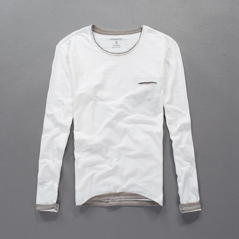 Japanese Style Men's Clothing Long Sleeve Cotton by null