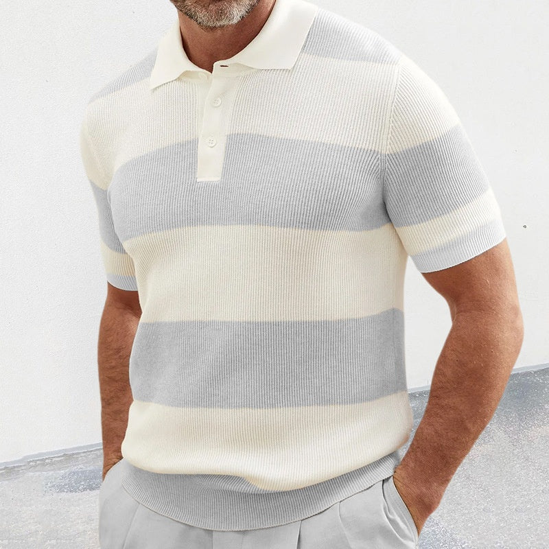 Mens Clothing Summer Fashion Lapel Sweater Short Sleeve Men Clothing Men Wears by null