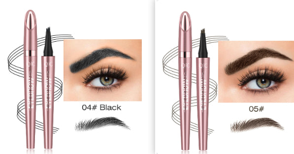 Buy Waterproof And Smooth Not Smudge Four-fork Liquid Eyebrow Pencil online at DLC Market