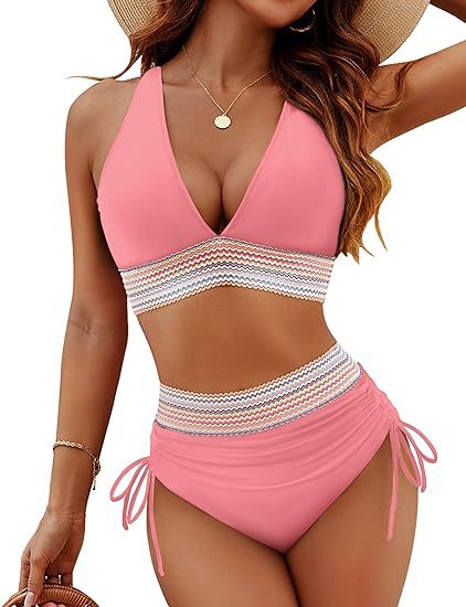 Fashion Women's High Waist Bikini Split Suit by null