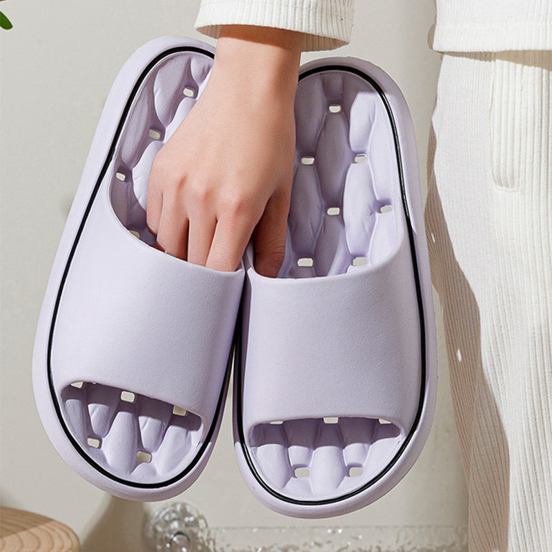 Buy Non-slip Design Bathroom Slippers Home Summer Thick Sole Floor Bedroom House Shoes For Women Men online at DLC Market