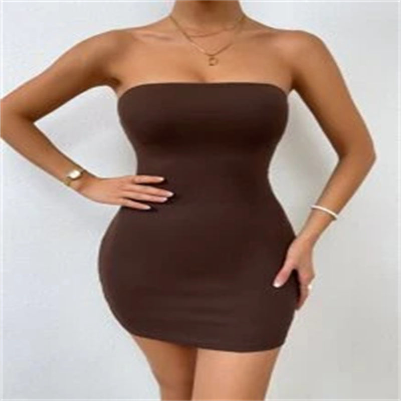 Buy Spring And Summer Sexy Small Pit Strips Covering Breasts And Hips Skirt online at DLC Market