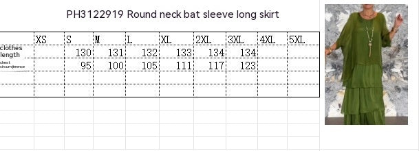 Buy Women's Fashion Temperament Crew Neck Batwing Sleeve Dress online at DLC Market