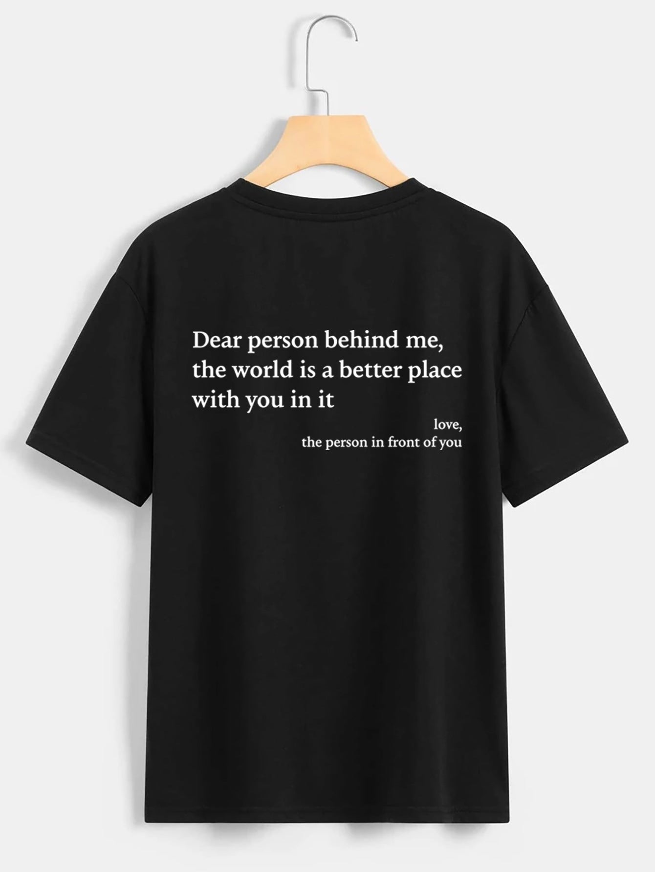 Buy New Fashion Womens Letter T-Shirt Round Neck Short Sleeve Slogan Tee Top online at DLC Market