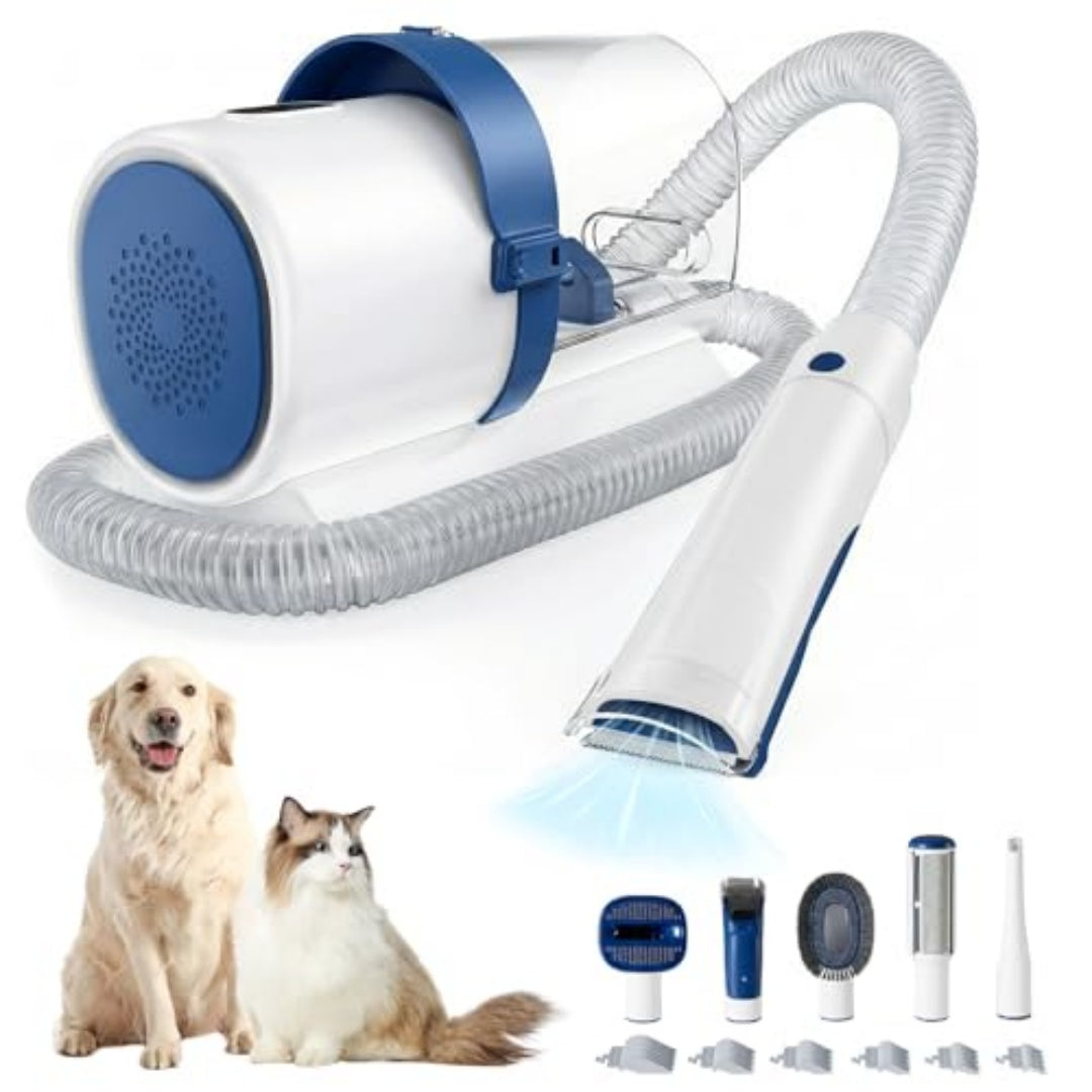 Buy Professional Dog Grooming Clippers With 2.5L Cup, 3 Suction Modes, Cordless Clippers, 5 Groomer Tools, Low Noise Pet Hair Trimmer For online at DLC Market