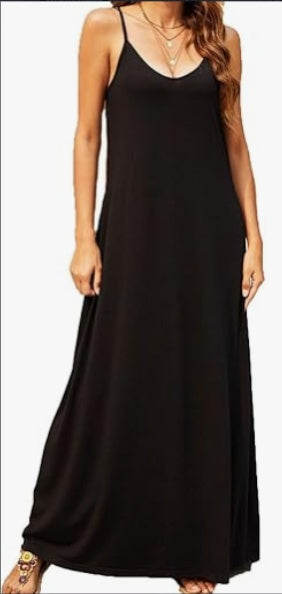 Buy Supnier Women's Summer Maxi Dress Casual V-Neck Sleeveless Bohemian Spaghetti Strap Floral Long Maxi Dress online at DLC Market