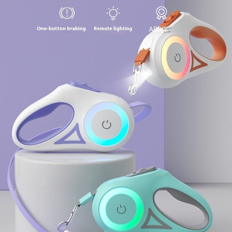 Buy Dog Leash Retractable Leash And Dog Collar Spotlight Automatic Pet Dog Cat Traction Rope For Small Medium Dogs Pet Product online at DLC Market