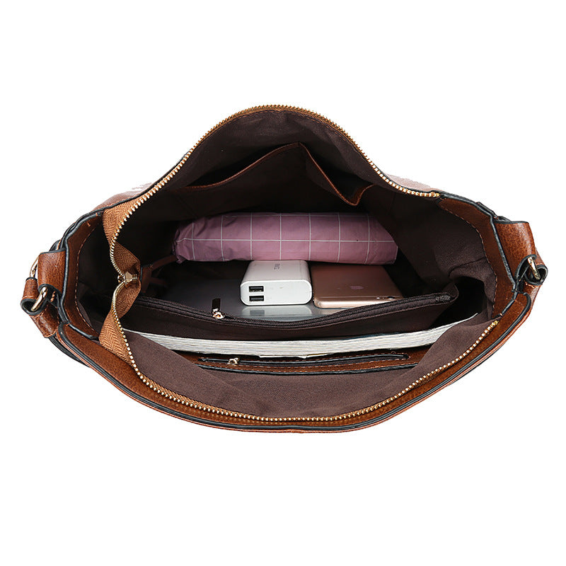 Buy Hobos Zipper Bucket Bags With Adjustable Shoulder-strap Handbags Temperament High Capacity Messenger Shoulder Bag For Women online at DLC Market