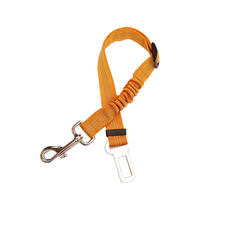 Buy Adjustable Dog Seat Belt Dog Car Seatbelt Harness Leads Elastic Reflective Safety Rope online at DLC Market