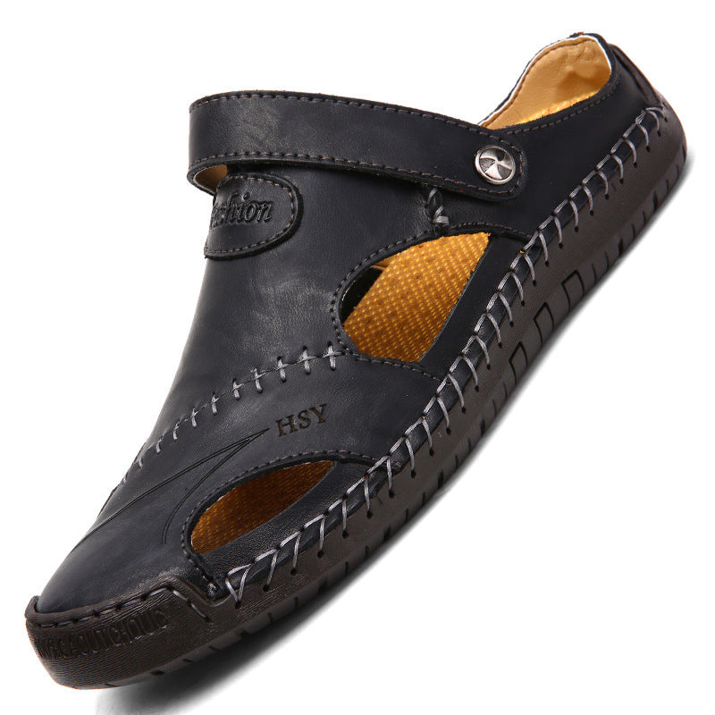 Buy Men's Closed Toe Sandals Summer Adjustable Slides Slippers Fashion Beach Shoes online at DLC Market