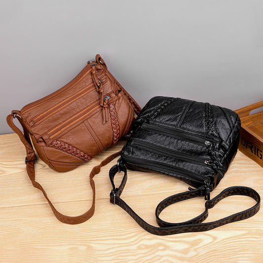 Buy Soft Leather Sense Large Capacity Ladies Messenger Bag online at DLC Market