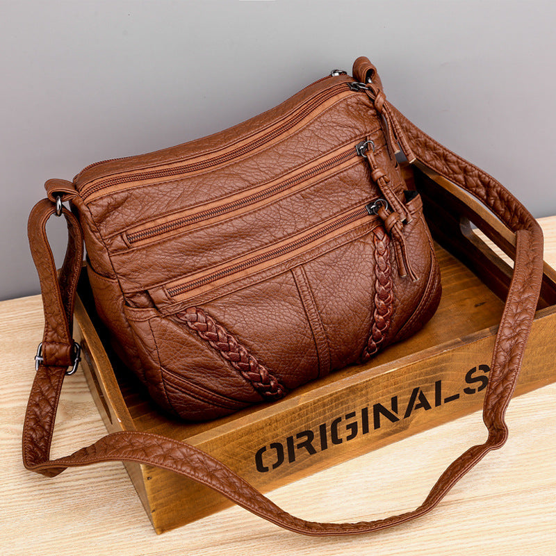 Buy Soft Leather Sense Large Capacity Ladies Messenger Bag online at DLC Market