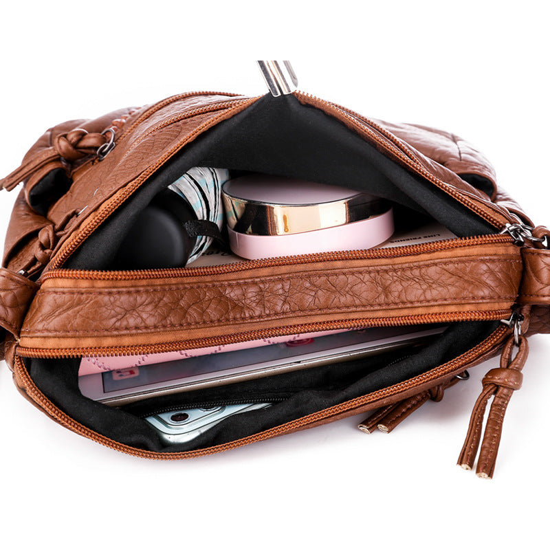 Buy Soft Leather Sense Large Capacity Ladies Messenger Bag online at DLC Market