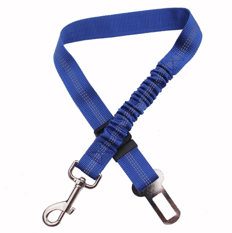 Buy Adjustable Dog Seat Belt Dog Car Seatbelt Harness Leads Elastic Reflective Safety Rope online at DLC Market