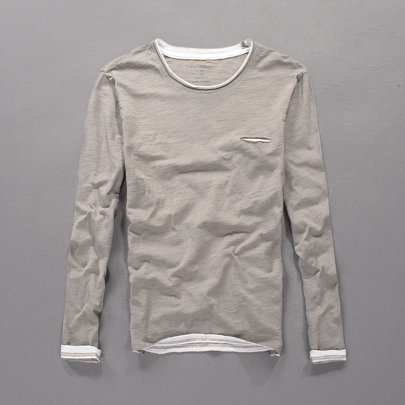 Japanese Style Men's Clothing Long Sleeve Cotton by null