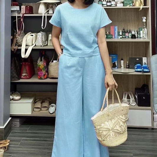 Buy Short Sleeved Temperament Commuting Two-piece Set For Women online at DLC Market