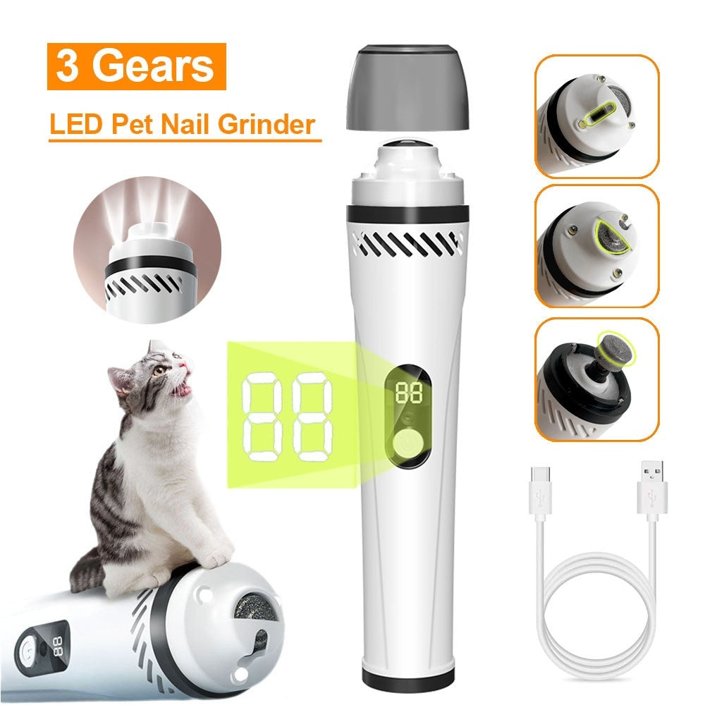 Buy Pet Automatic Nail Piercing Device 3-speed LED Electric online at DLC Market