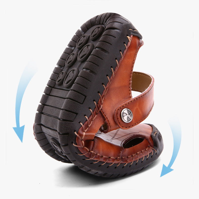 Buy Men's Closed Toe Sandals Summer Adjustable Slides Slippers Fashion Beach Shoes online at DLC Market