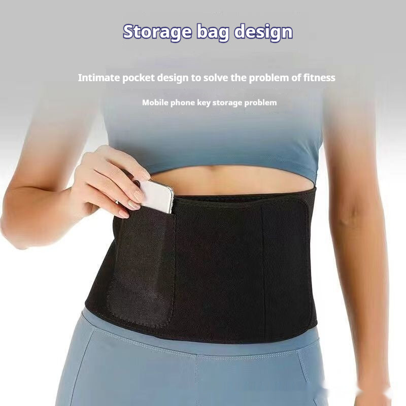 Buy Sports Fitness Waist Support Squat Running Training Violently Sweat Belt online at DLC Market