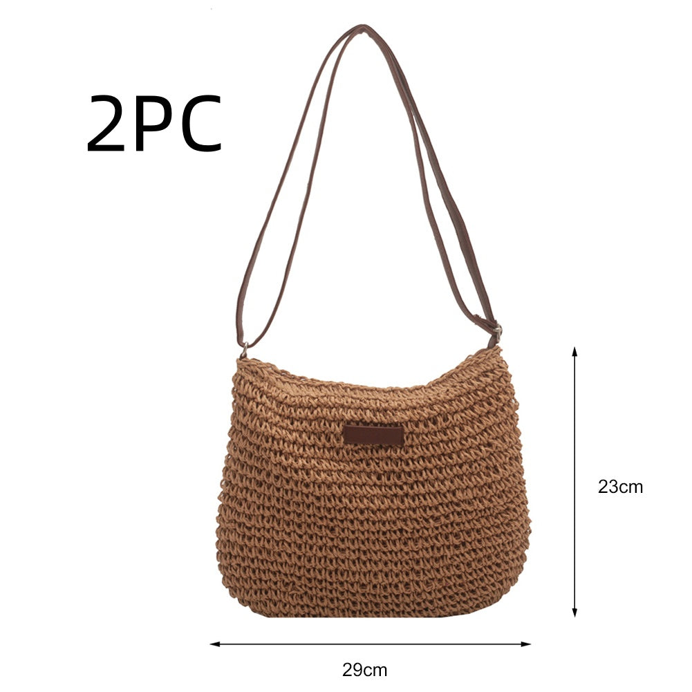 Buy Niche Design Vacation Straw Tote Bag online at DLC Market