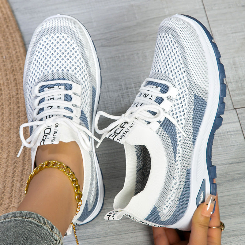 Buy Women's Sporty Flyknit Mesh Shoes Low-cut Lightweight Casual And Versatile online at DLC Market