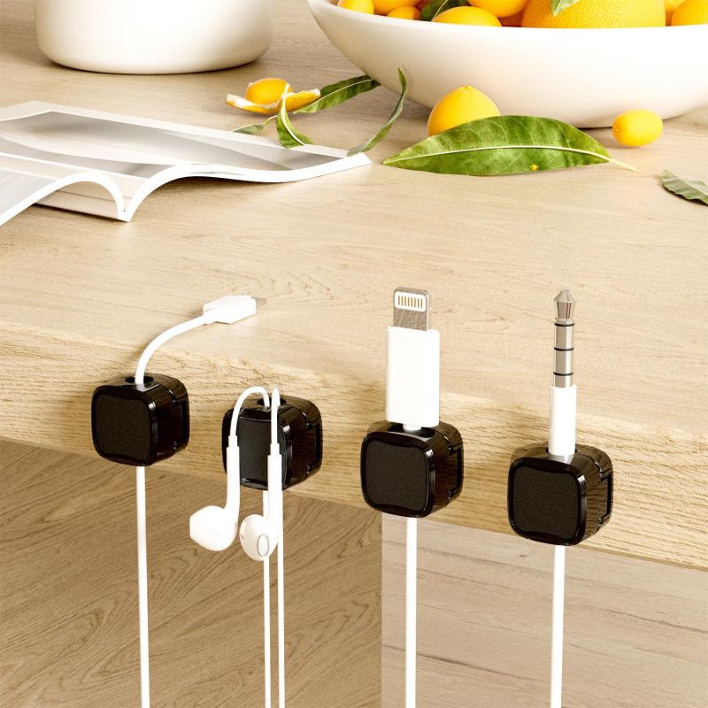 Buy Magnetic Cable Clip Under Desk Cable Management Adjustable Cord Holder Wire Organizer And Cable Management Wire Keeper online at DLC Market