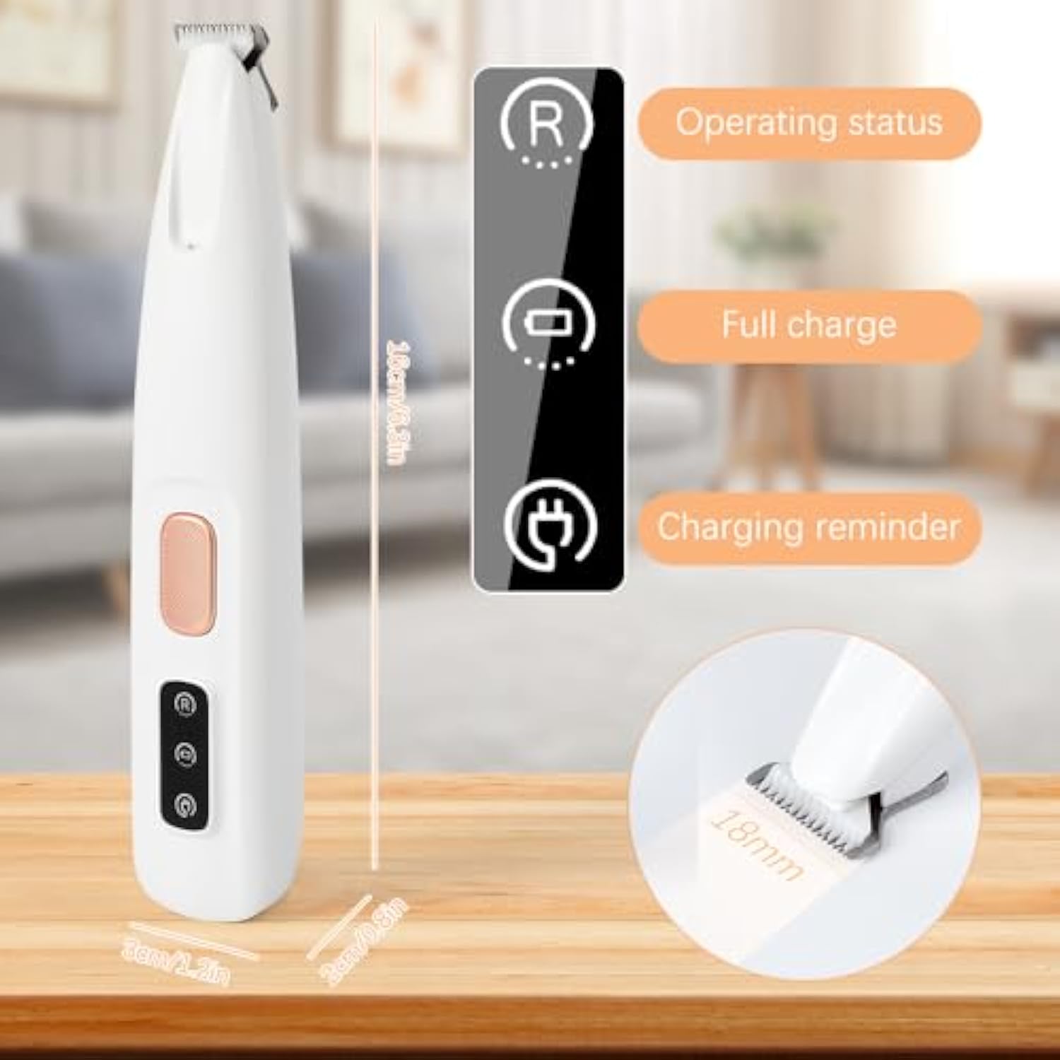 Buy Dog Paw Trimmer Electric Dog Trimmer For Paws Pet Paws Trimmer With Led Light Rechargeable Low Noise Pet Trimmer Hair Clipper online at DLC Market