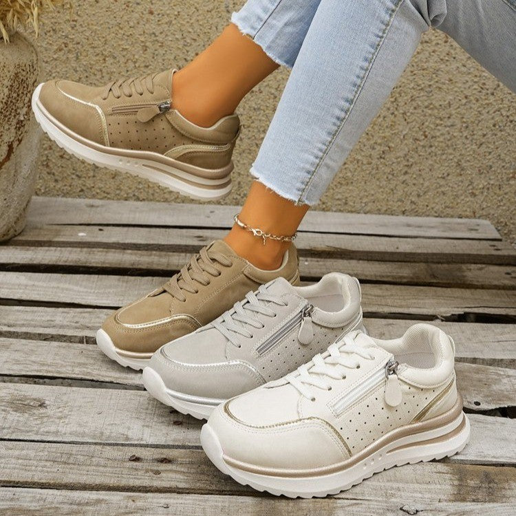 Buy Side-zip Breathable Sneakers With A Chunky Sole For Comfort online at DLC Market