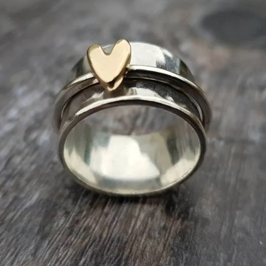 Buy Rotating Decompression Wide-Style Engagement Ring For Women online at DLC Market