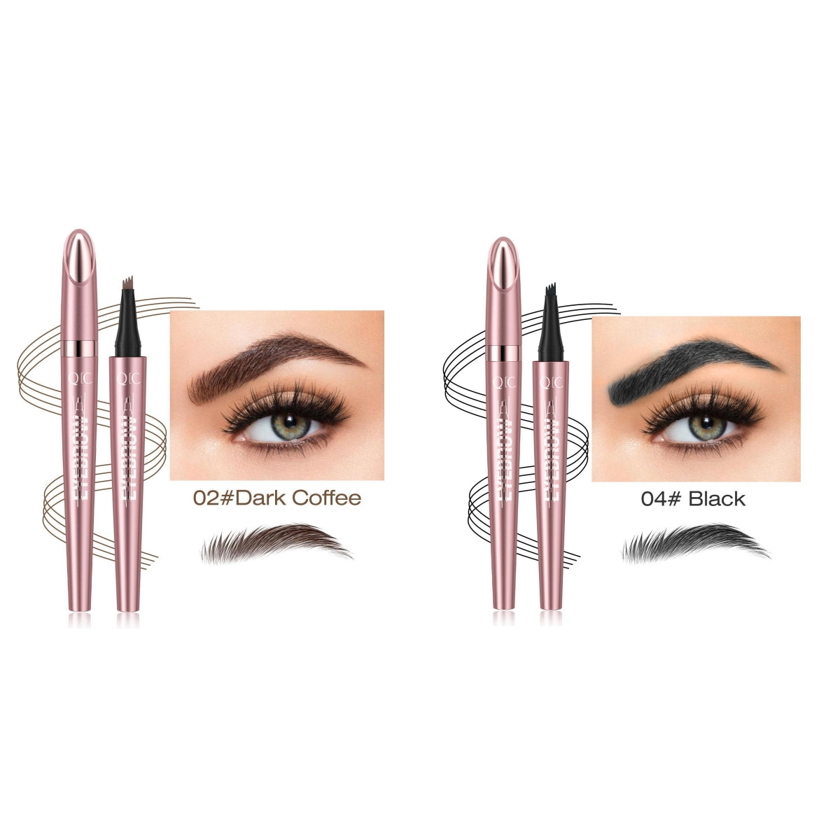 Buy Waterproof And Smooth Not Smudge Four-fork Liquid Eyebrow Pencil online at DLC Market