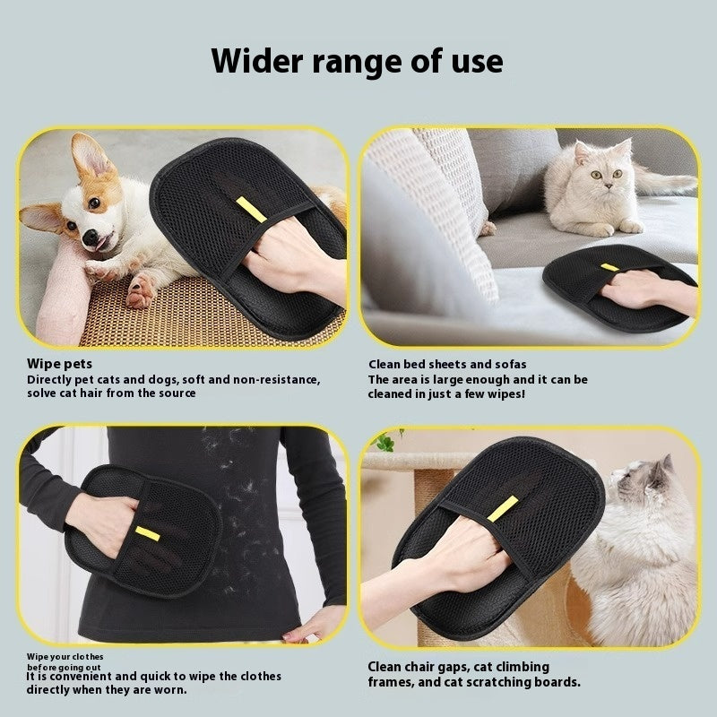 Buy Pet Hair Remover Mitt Pet Hair Remover Gloves Deshedding Brush Glove For Dog Cat Rabbit With Long Short Curly Hair online at DLC Market