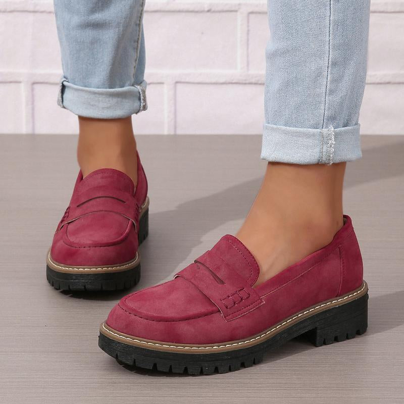 Buy Fashion Flat Shoes Casual Matte British Style Women's Shoes online at DLC Market