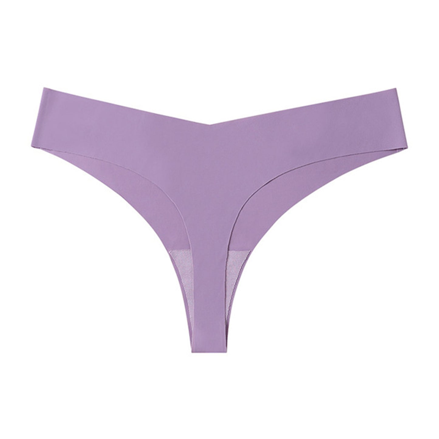 Buy Low Waist Ice Silk Nude Feel Seamless Purified Cotton Crotch T-back online at DLC Market