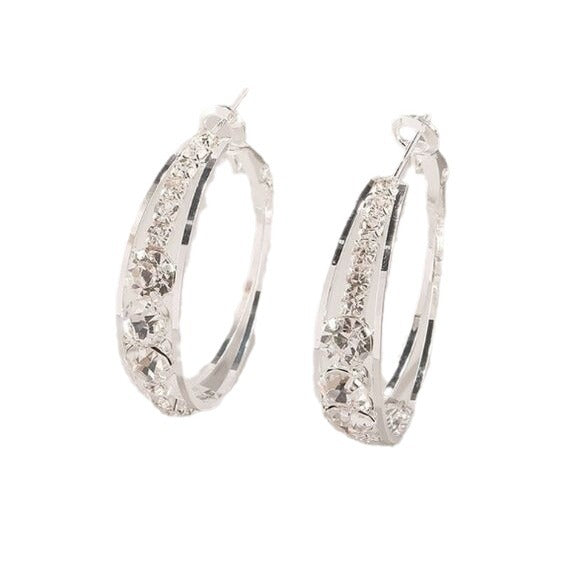 Buy European And American Air Drill Mosaic Women's Earrings online at DLC Market