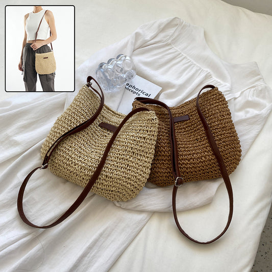Buy Niche Design Vacation Straw Tote Bag online at DLC Market