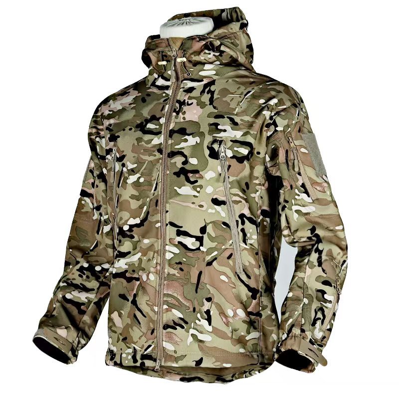 Outdoor Windproof Clothing Soft Shell Jacket by null