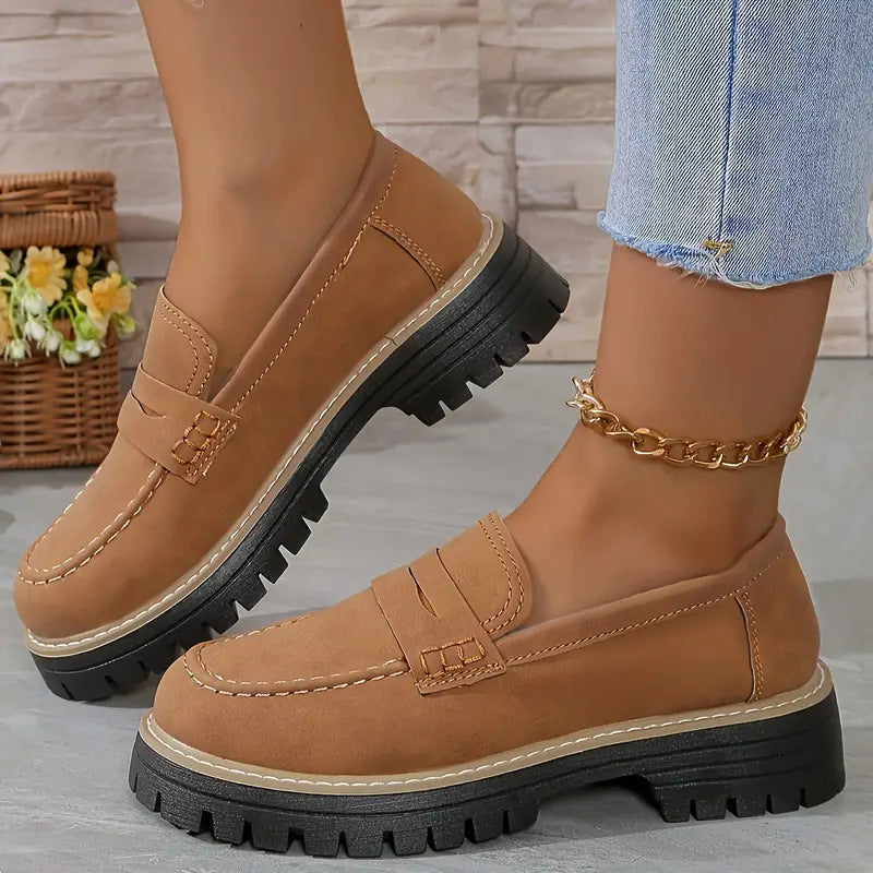 Buy Fashion Flat Shoes Casual Matte British Style Women's Shoes online at DLC Market