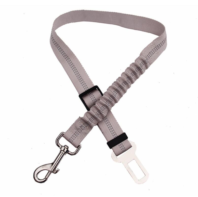 Buy Adjustable Dog Seat Belt Dog Car Seatbelt Harness Leads Elastic Reflective Safety Rope online at DLC Market