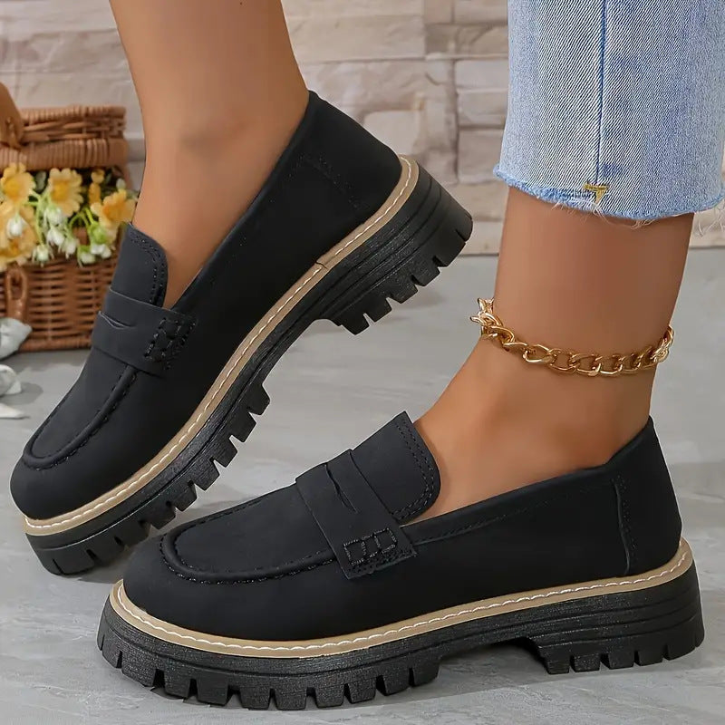 Buy Fashion Flat Shoes Casual Matte British Style Women's Shoes online at DLC Market
