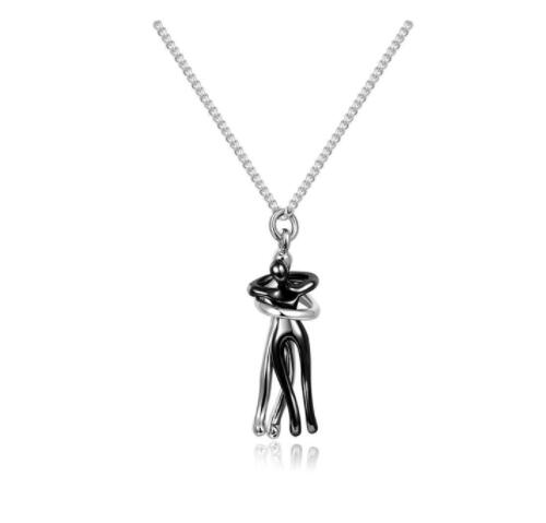 Buy Love Hug Necklace Unisex Men Women Couple Jewelry Simple Temperament Clavicle Chain Valentines Day Lover Gift online at DLC Market